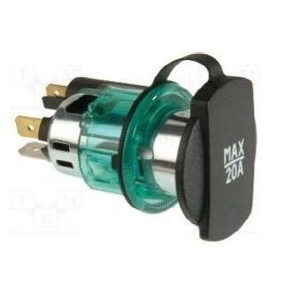 Base Toma De Corriente Con Luz 12 V. Y T 14.0878 DFF