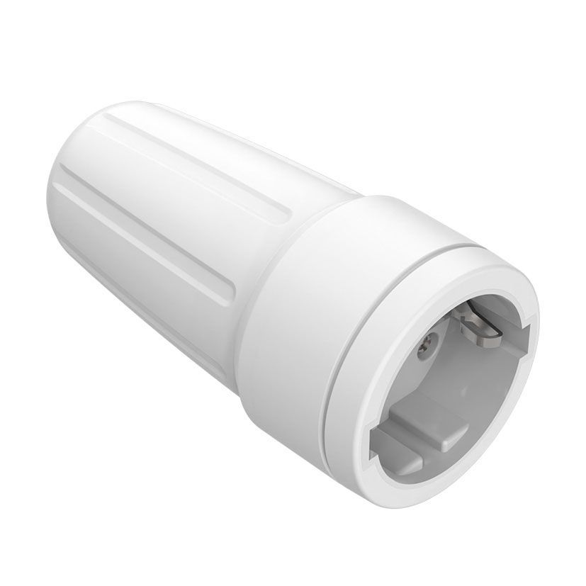 Base Tt 16a-250v Caucho Blanco Duolec