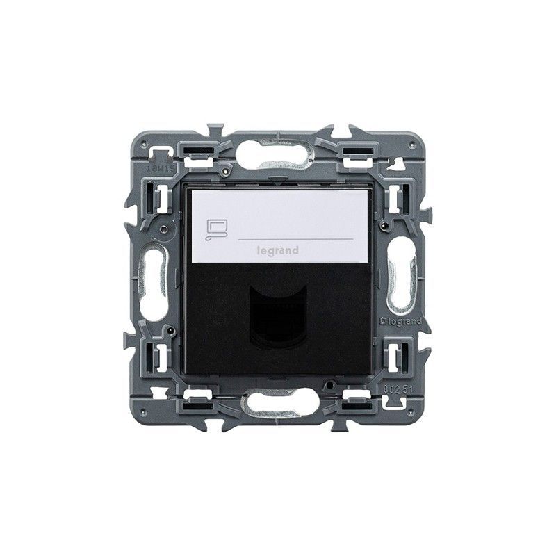 Base Valena Next 1X RJ45 UTP CAT.6 Dark  Legrand 741475