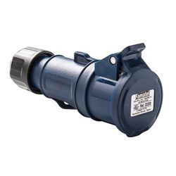 Base y clavija industrial FAMATEL. Base Móvil 2P+T 32A 220-240V