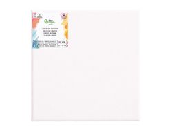 Bastidor liderpapel 1f lienzo grapado parte trasera algodon 100% bordes madera 15x15 cm gramaje 280g/m2 certificado