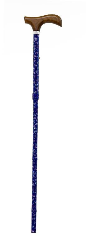 Bastón Muletilla plegable en aluminio estampada cachemir REF. 372