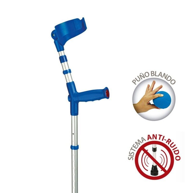 Baston puño blando, doble regulacion, abatible