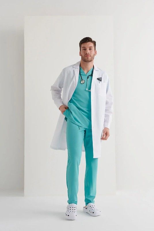 Bata blanca unisex Orion