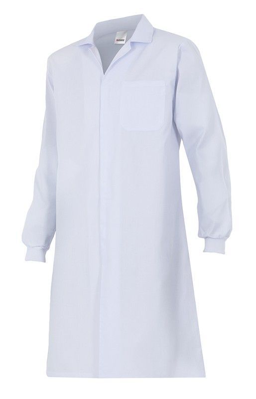 Bata Con Cierre De Velcro Blanco Ref. 705-7