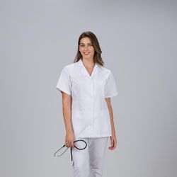 Bata Corta Mujer Manga Corta (Sarga)