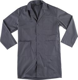 Bata de caballero con cierre de botones Gris