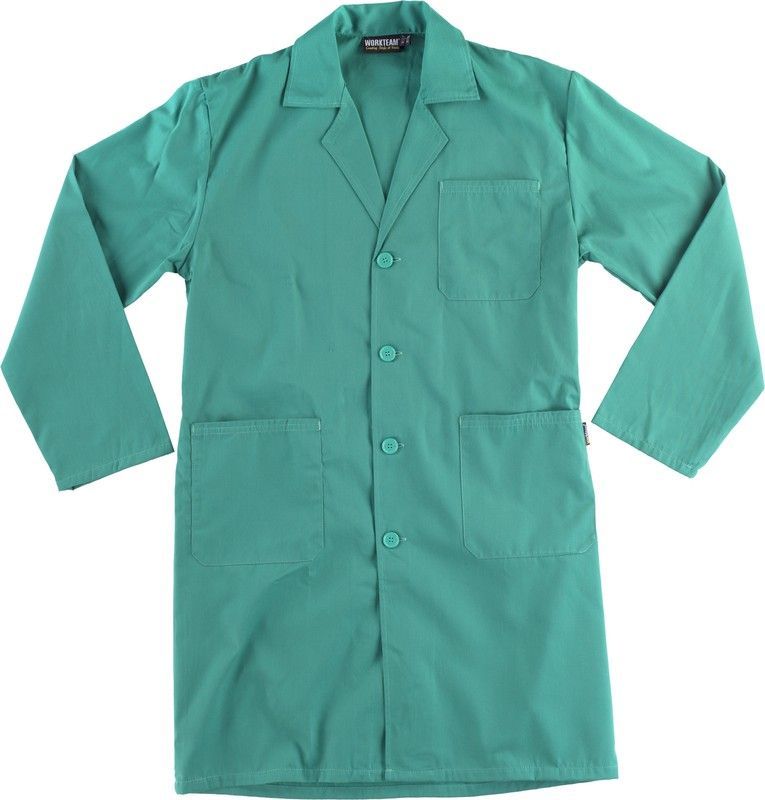 Bata de caballero con cierre de botones Verde