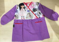 Bata infantil con puño de goma