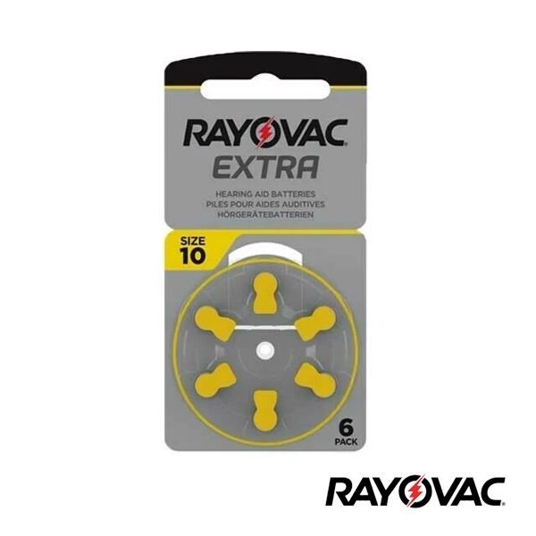 Batería Audífonos Rayovac RA-PR536 Tipo PR-536 (10) 1.4v-Blister (6) Baterías