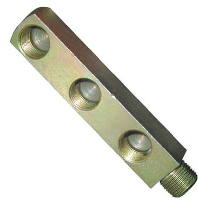 Bateria distribuidora de aire de tres salidas