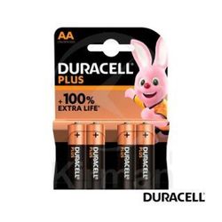 Batería Duracell Alcalina DU-LR06 De Consumo Tipo LR03 AA 1.5v-Blister (4) Baterías
