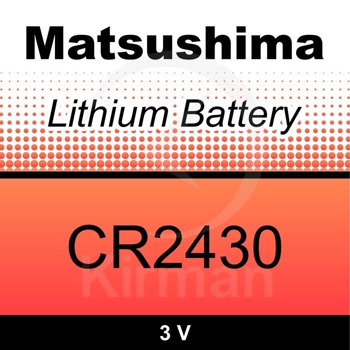Bateria Relojes Matsushima Litio MAT-CR2430 Matsushima CR 2430 3v Blíster (5) Unidades