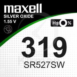 Batería Relojes Maxell Oxido De Plata MA-319 Maxell SR527SW-(319)