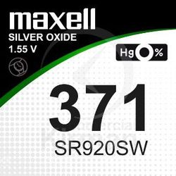 Batería Relojes Maxell Oxido De Plata MA-371 Maxell SR920SW-(371)