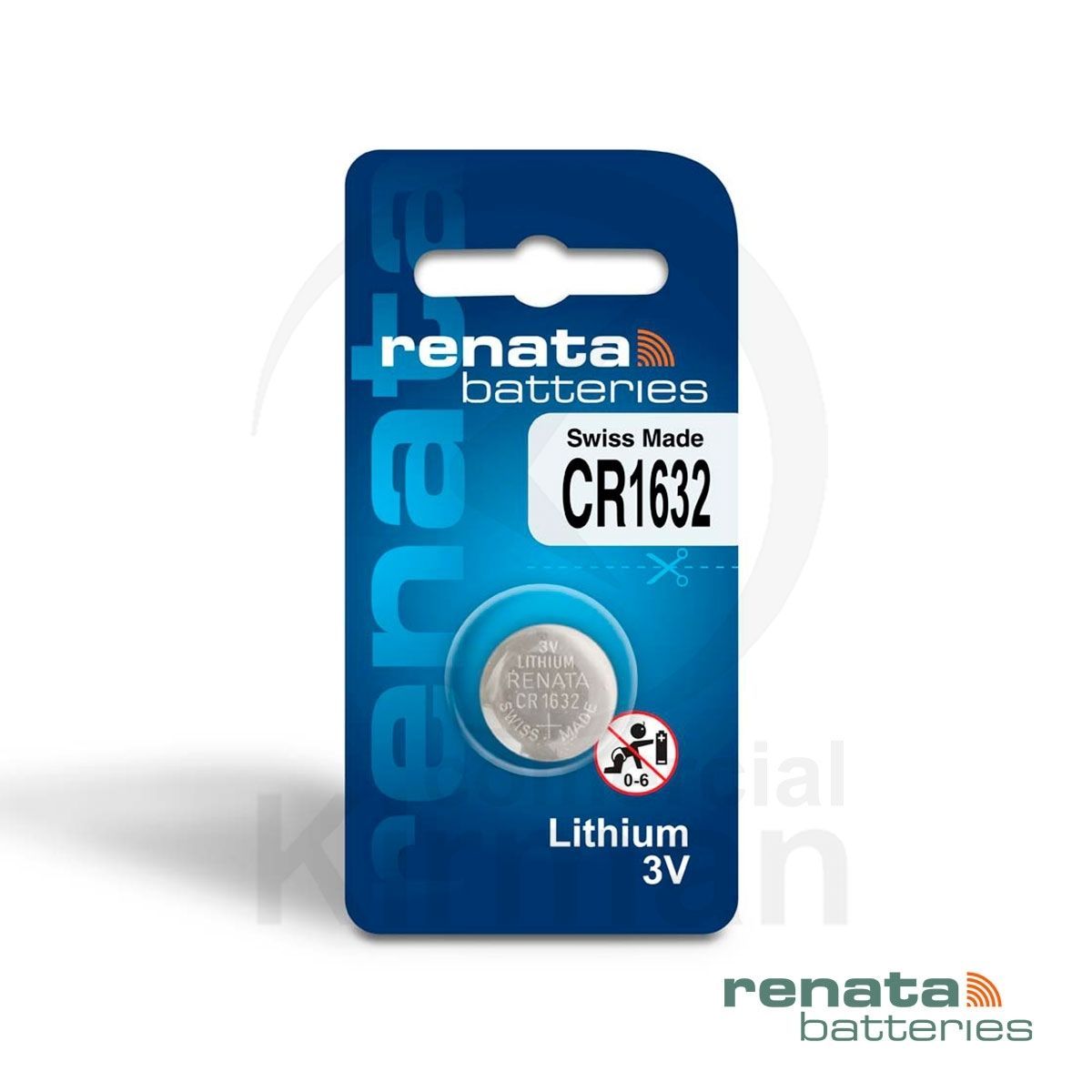 Bateria Relojes Renata Litio RE-CR1632 Renata CR 1632 3v Blíster (1) Unidad