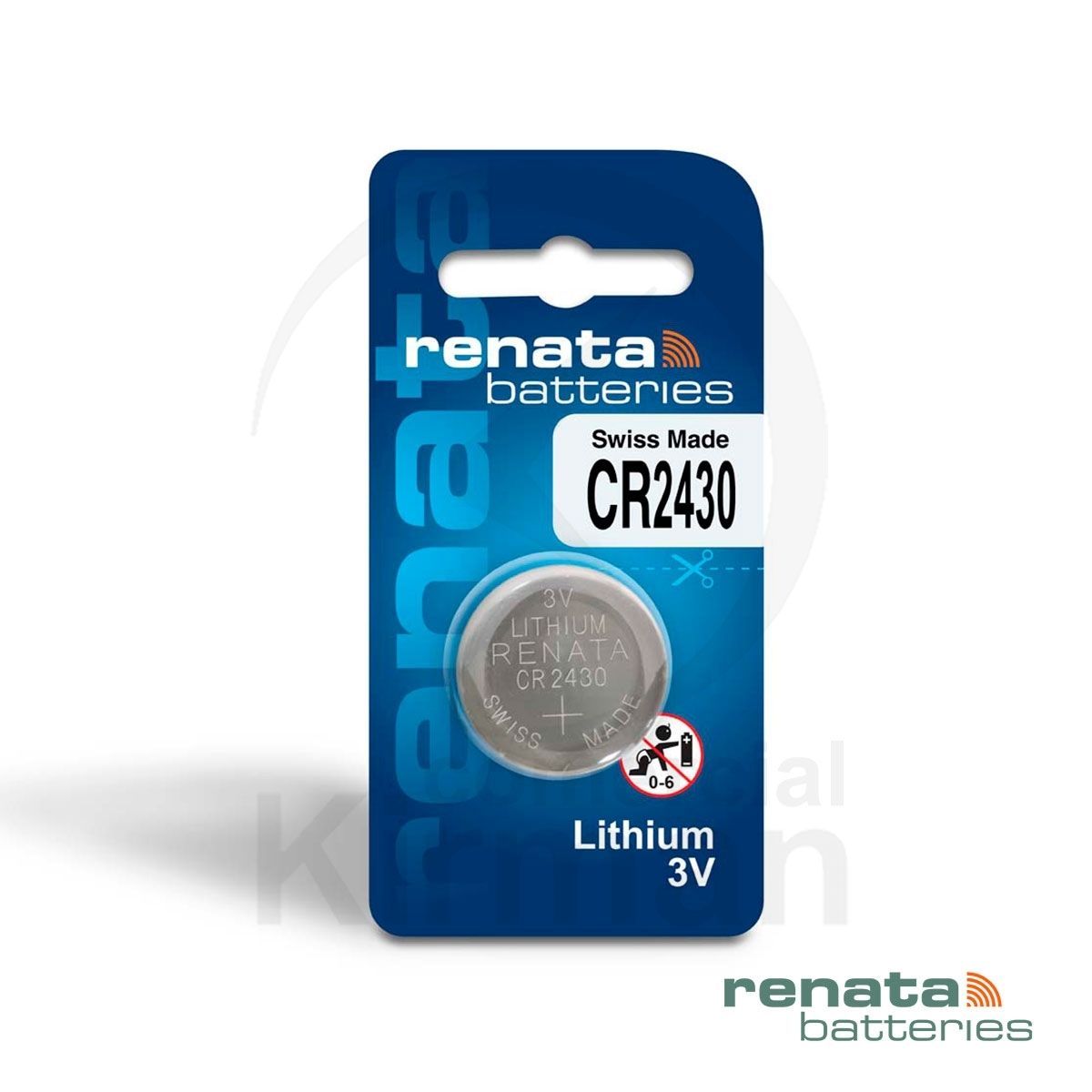 Bateria Relojes Renata Litio RE-CR2430 Renata CR 2430 3v Blíster (1) Unidad