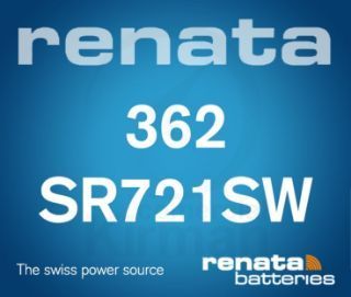 Batería Relojes Renata Oxido De Plata RE-362 Renata SR721SW-(362)