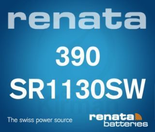 Batería Relojes Renata Oxido De Plata RE-390 Renata SR1130SW-(390)
