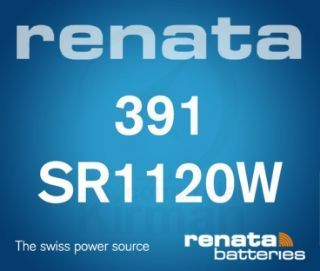 Batería Relojes Renata Oxido De Plata RE-391 Renata SR1120W-(391)