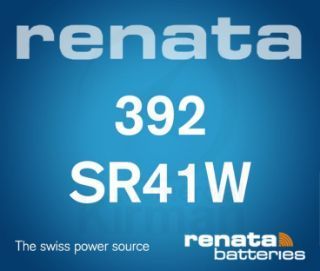 Batería Relojes Renata Oxido De Plata RE-392 Renata SR41W-(392)