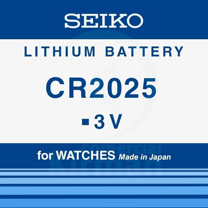 Bateria Relojes Seiko Litio SK-CR2025 Seiko CR 2025 3v Blíster (5) Unidades