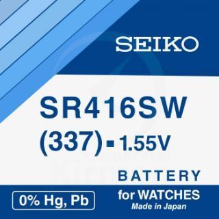 Batería Relojes Seiko Oxido De Plata SK-337 Seiko SR43SW-(301) 1.55v