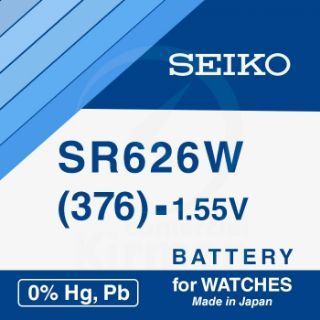 Batería Relojes Seiko Oxido De Plata SK-376 Seiko SR626W-(376) 1.55v