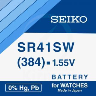 Batería Relojes Seiko Oxido De Plata SK-384 Seiko SR41SW-(384) 1.55v