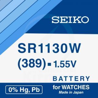 Batería Relojes Seiko Oxido De Plata  SK-389 Seiko SR1130W-(389) 1.55v