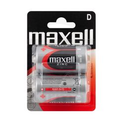 Baterías Maxell Carbono De Zinc MA-R20 Tipo D (R20) 1.5v Blister (2) Unidades