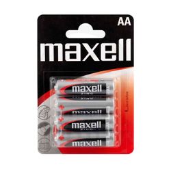 Baterías Maxell Carbono De Zinc MA-R6 Tipo AA (R6) 1.5v Blíster (4) Unidades