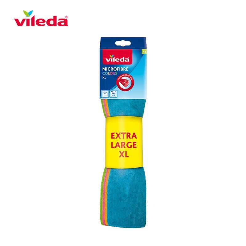 Bayeta microfibra colors xl 4 unid 159616 vileda