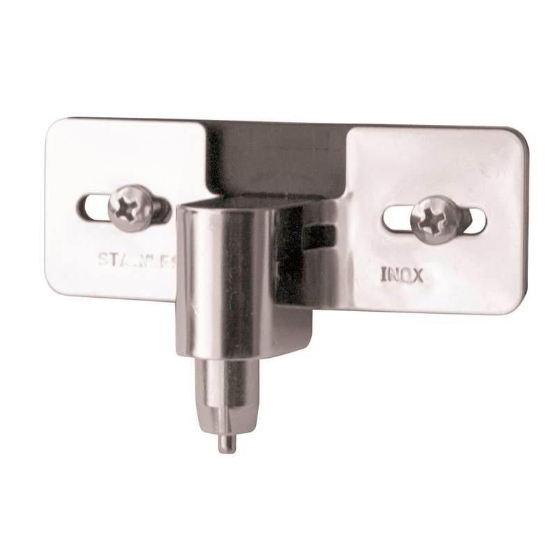 Bebedero inoxidable con soporte reforzado para conejos