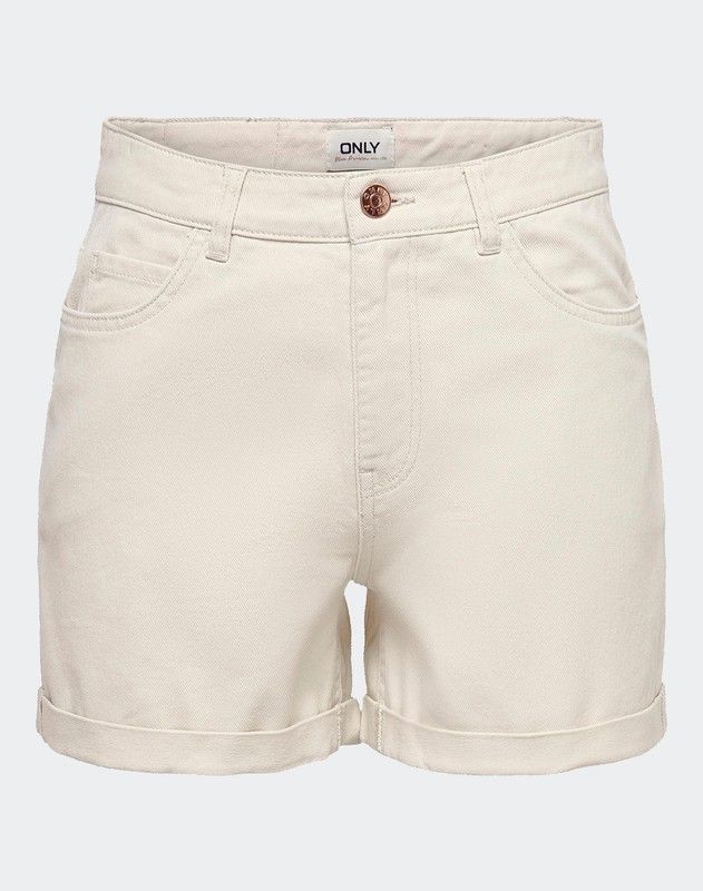 Bermuda 5 bolsillos Mom fit Only Whitecap Gray