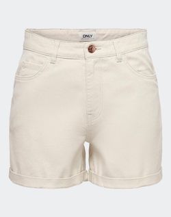 Bermuda 5 bolsillos Mom fit Only Whitecap Gray