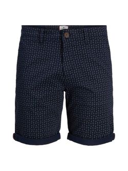 Bermuda algodón con muestra espiga Jack & Jones Navy Blazer 1