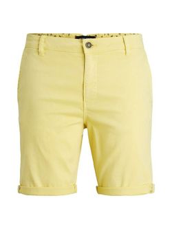 Bermuda algodón desgastada Jack & Jones Yellow