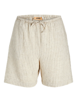 Bermuda con goma y cordón rayas diplomáticas Jjxx Feather Gray
