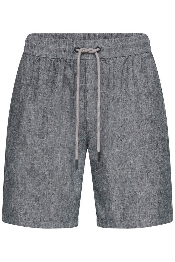 Bermuda de lino con goma y cordón Blend Of America Navy