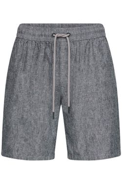 Bermuda de lino con goma y cordón Blend Of America Navy