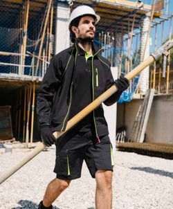 Bermudas Stretch de trabajo bicolores multibolsillos