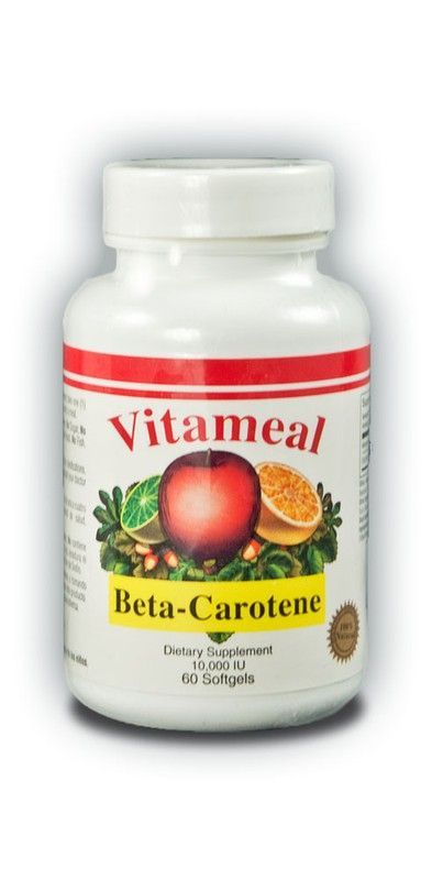 Betacaroteno 10000 Ui  60 Caps Gel Vitameal
