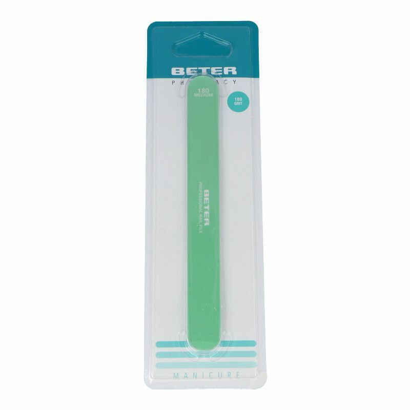 Beter Lima de Uñas Fibra de Vidrio Grano Grueso 180