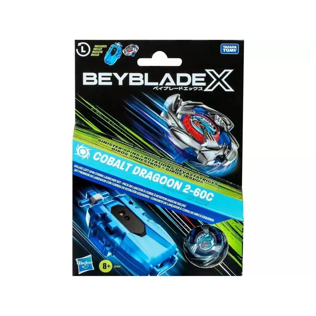 BEYBLADE X LANZADOR PREMIUM C/PEONZA Y LANZADOR