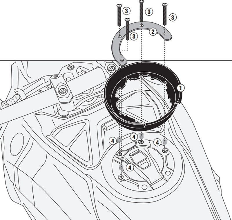 BF84K Base Tanklock BF84 BMW R1300 GS 2023>