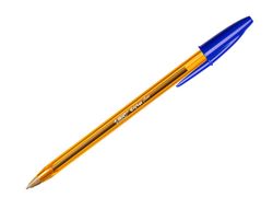 BIC Cristal Boligrafo Fine Cuerpo naranja Trazo 0.3 mm color azul