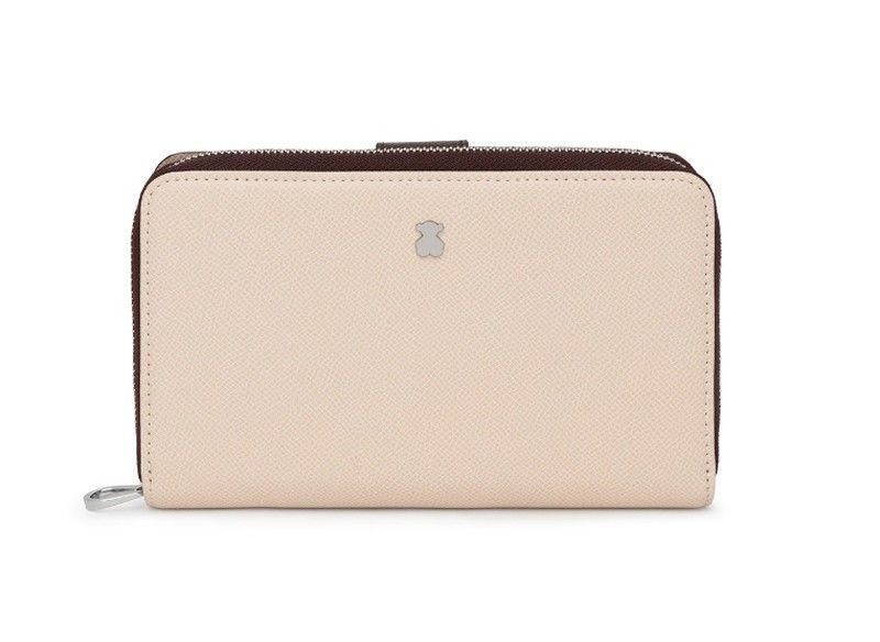 Billetera mediana Tous New Dubai Beige
