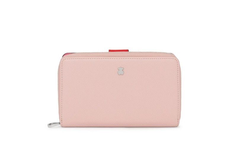 Billetera mediana Tous New Dubai Rosa