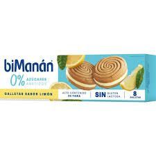 Bimanán Snack Entre Horas Galletas Limón 12 Unidades
